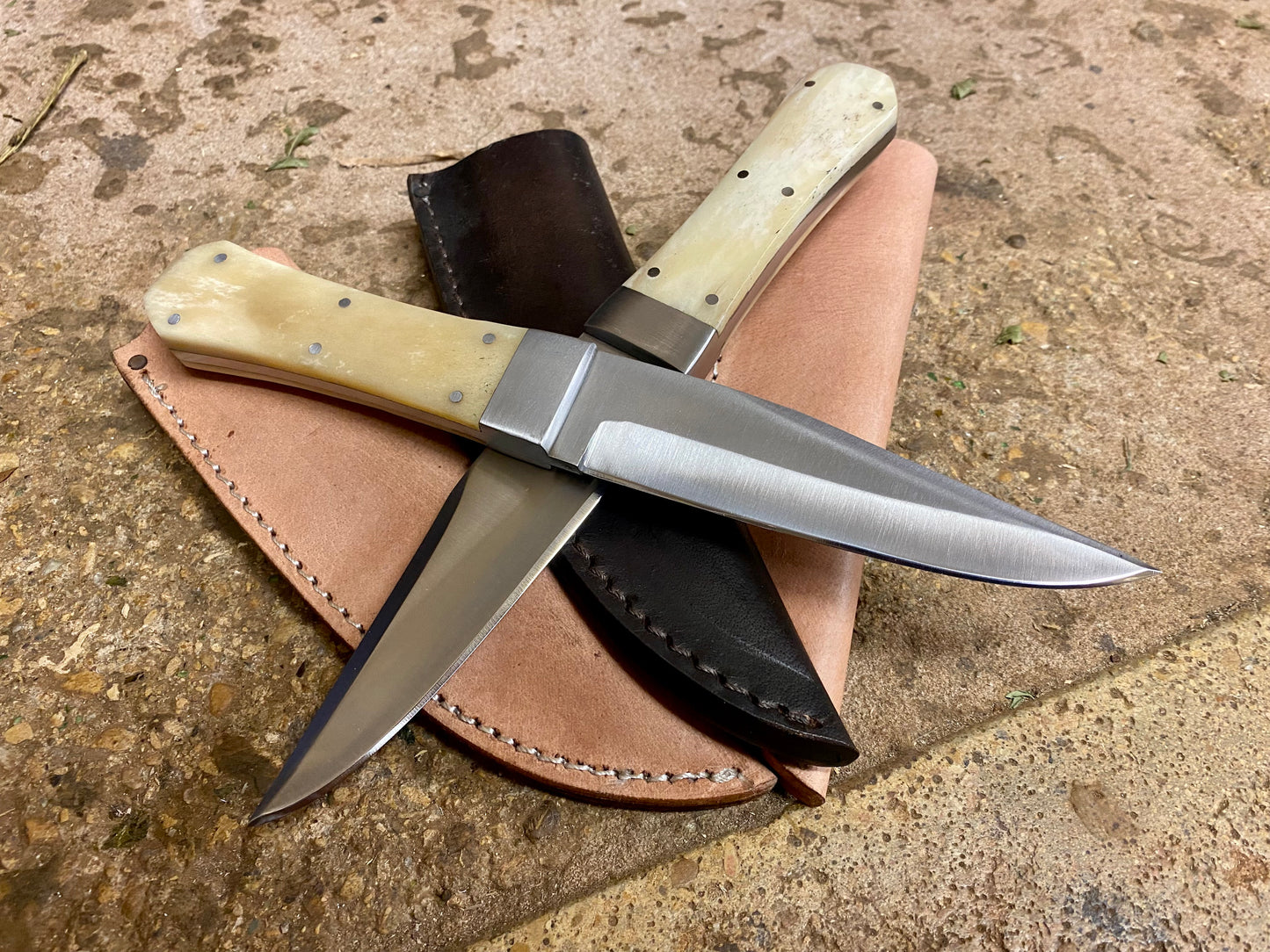 Tod Cutler bone handled bowie