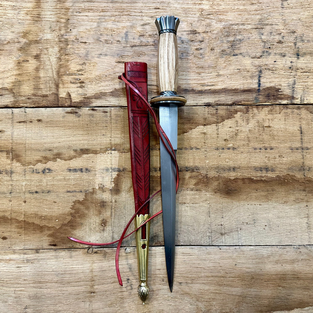 
                  
                    Tod Cutler English Rondel. With red scabbard.
                  
                