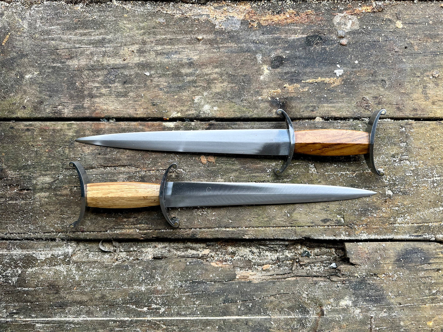 Tod Cutler Antenna Dagger 11-14thC, two picuted side by side