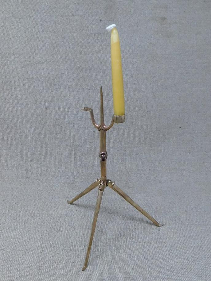 Pair of Folding Pricket Brass Candlesticks 13th/15thC BUNDLE – Tod Cutler