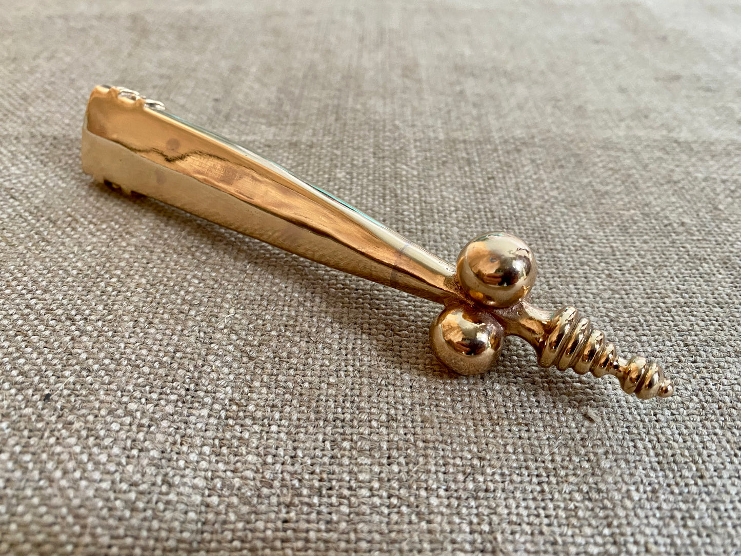 chape scabbard fitting bronze sword medieval reenactment reproduction dagger