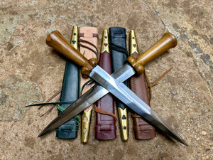
                  
                    15thC Working/Fighting bollock dagger. 
                  
                