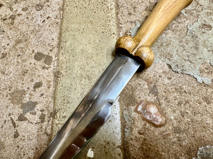 
                  
                    15thC Working/Fighting bollock dagger. 
                  
                