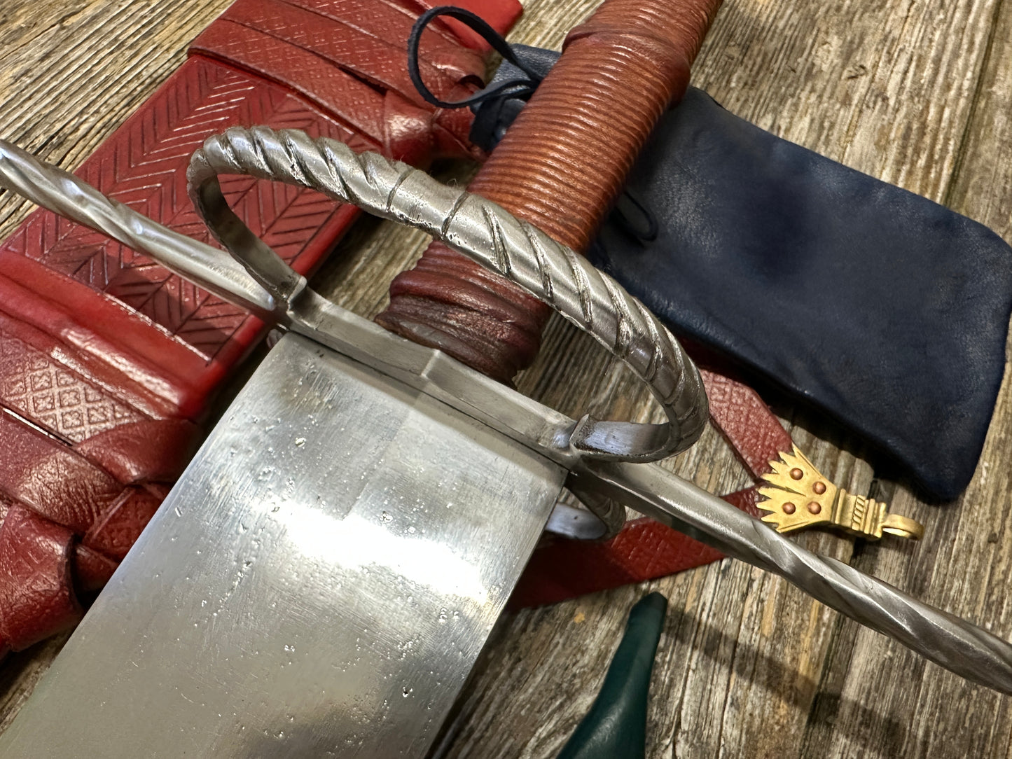 
                  
                    Close up of a German War Sword
                  
                