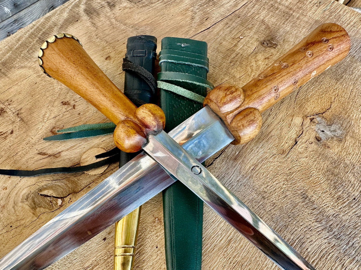 
                  
                    Tod Cutler purse bollock dagger and dot and circle bollock daggers
                  
                