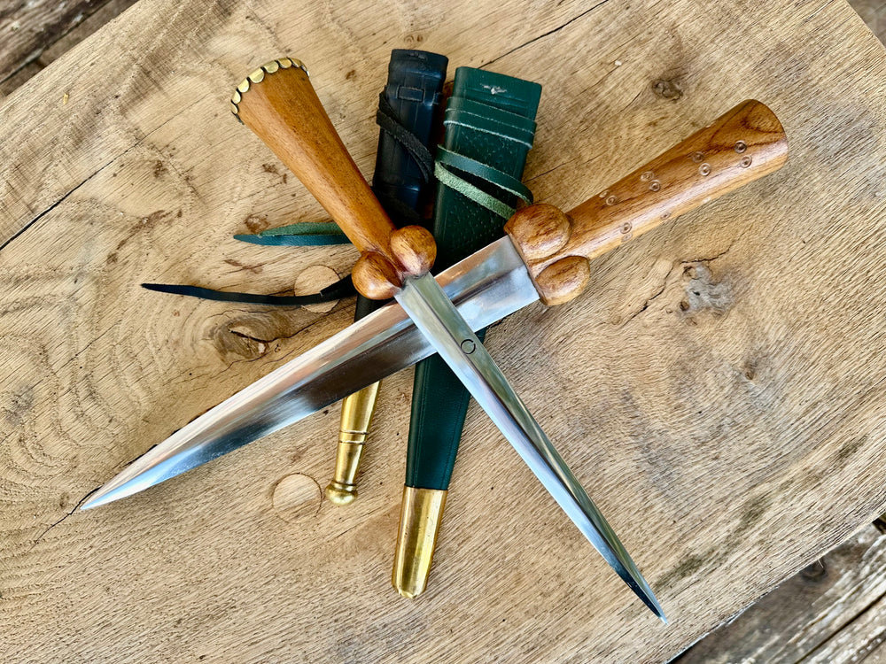 Tod Cutler purse bollock dagger and dot and circle bollock daggers