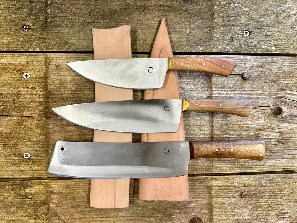 Large cooks set and straight cleaver bundle