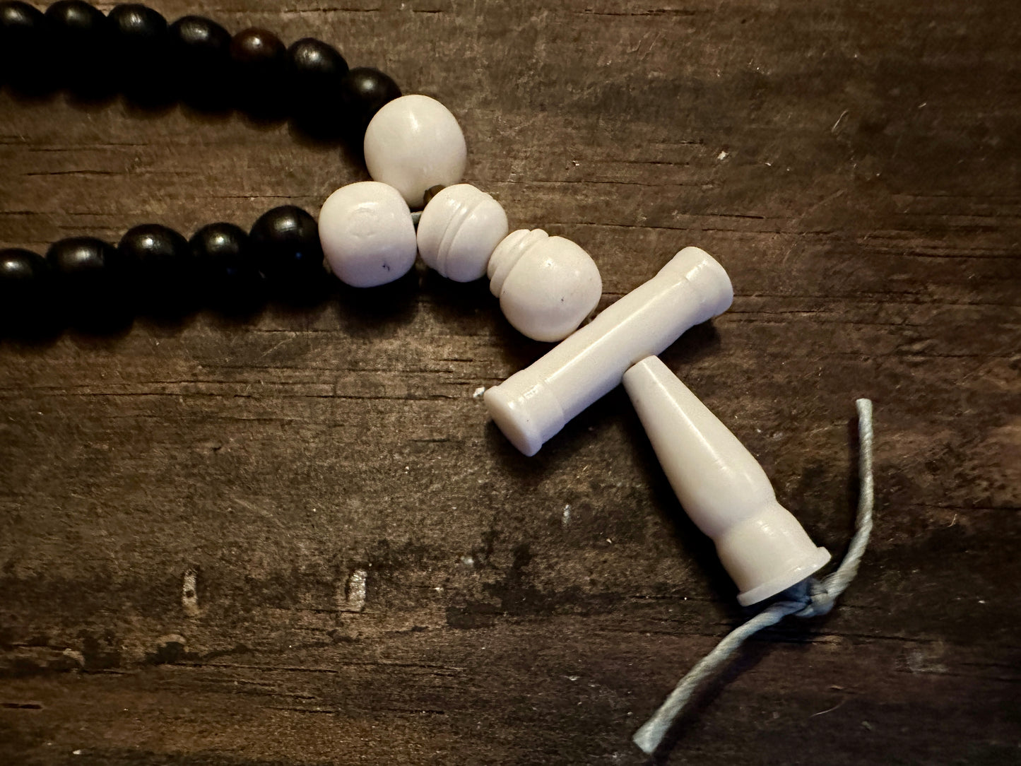 Bone and horn rosary
