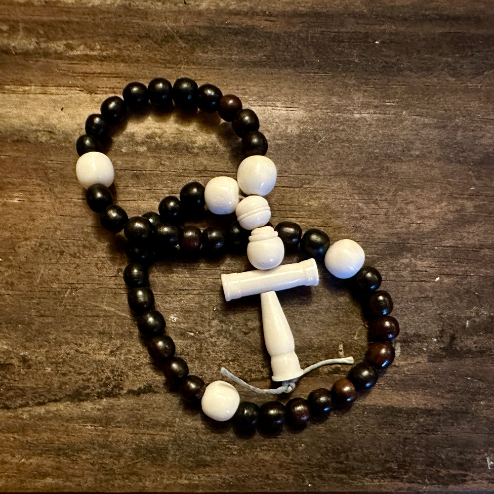 Bone and horn rosary