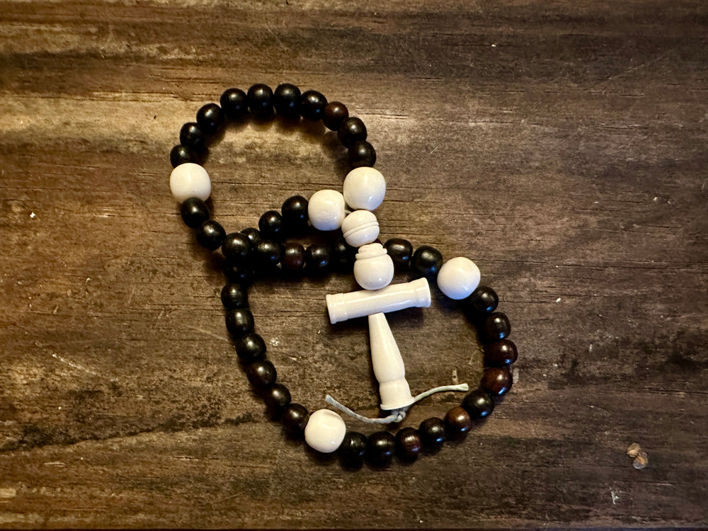 Bone and horn rosary