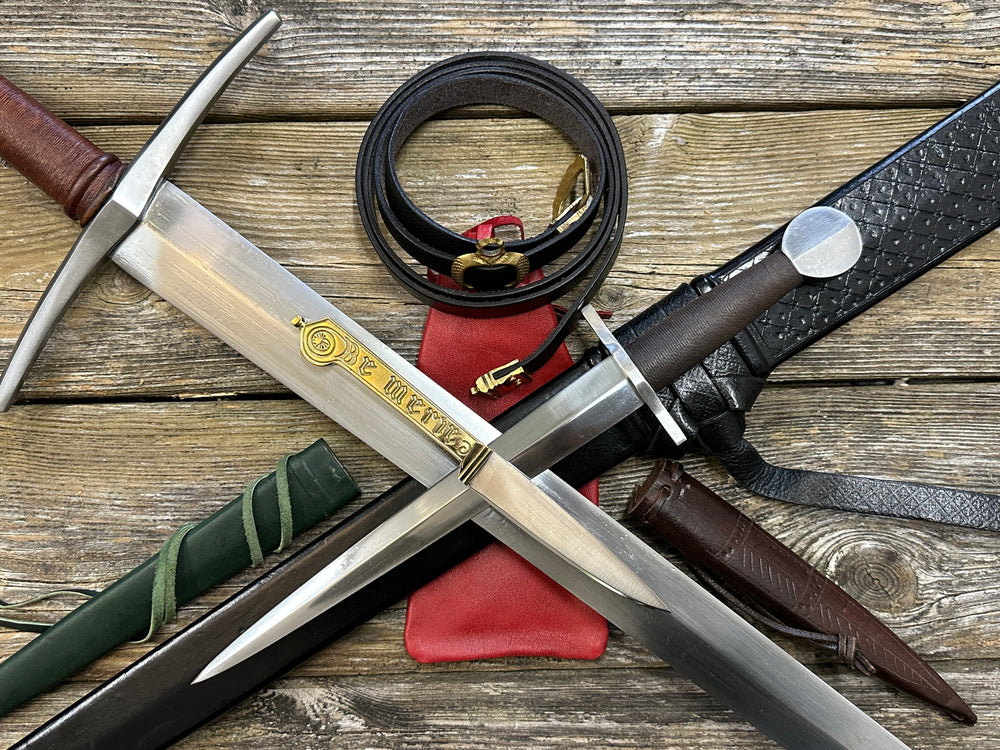 The Longsword Bundle with free leather drawstring pouch