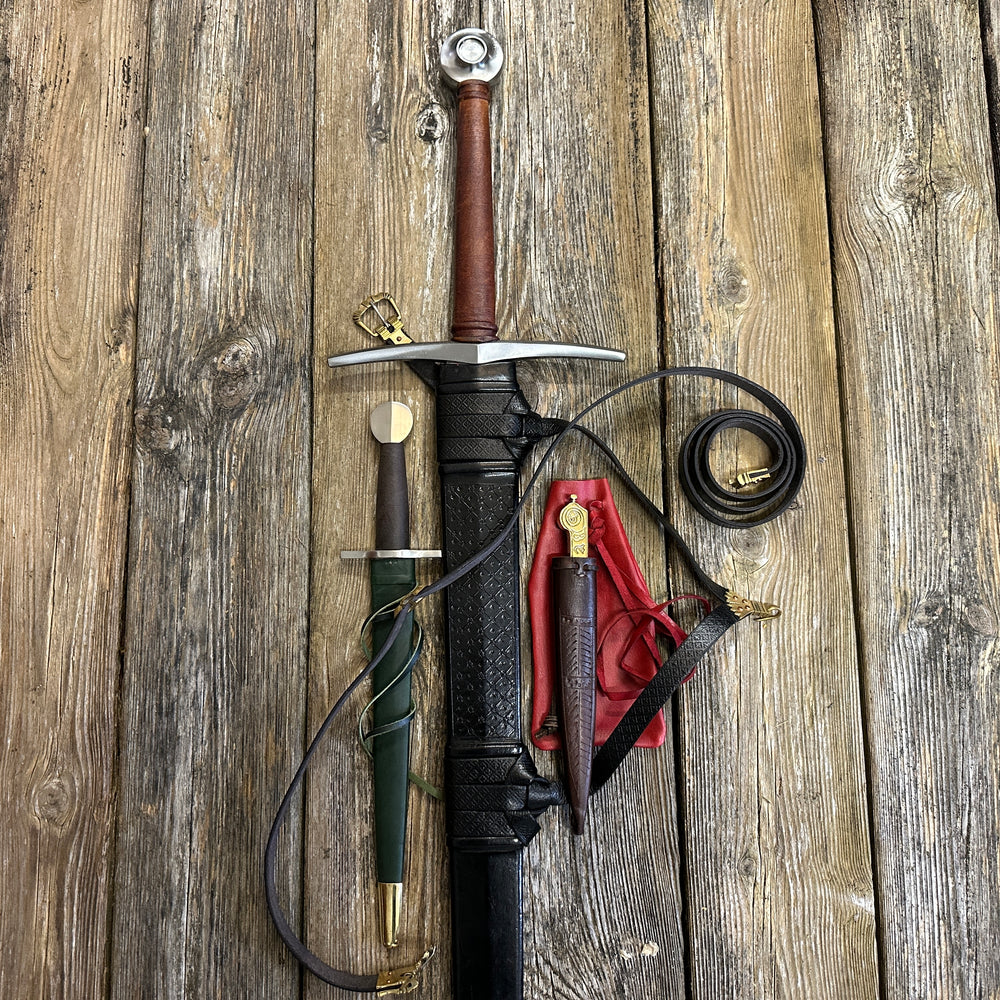 
                  
                    The Longsword Bundle with free leather drawstring pouch
                  
                