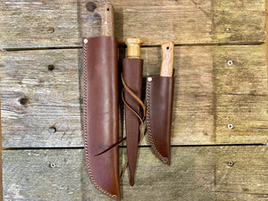 
                  
                    Camp knife, whittle tang dagger and field knife
                  
                