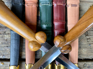 
                  
                    Tod Cutler purse bollock dagger selection of scabbard colours
                  
                