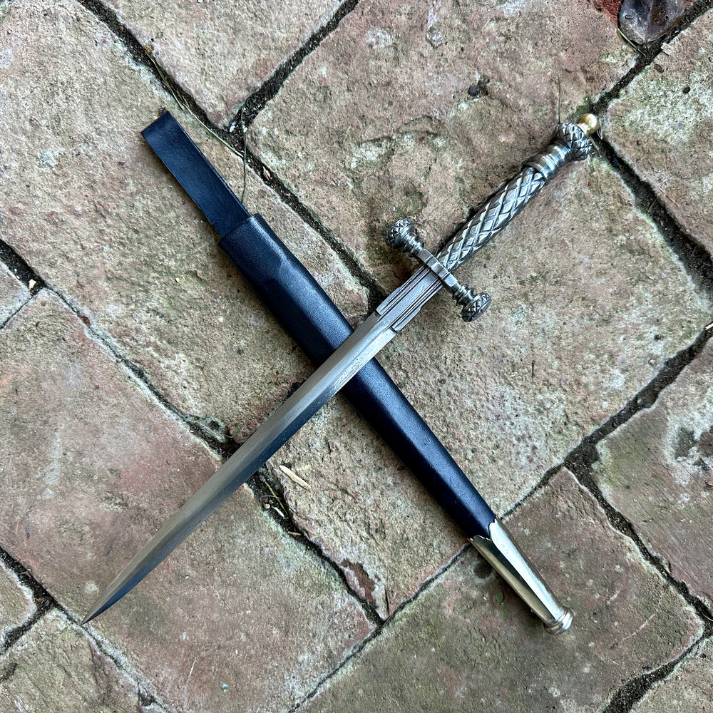 
                  
                    Stibbert Stiletto dagger with black scabbard

                  
                