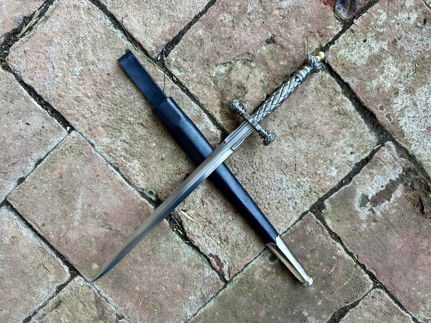 
                  
                    Stibbert Stiletto dagger with black scabbard

                  
                