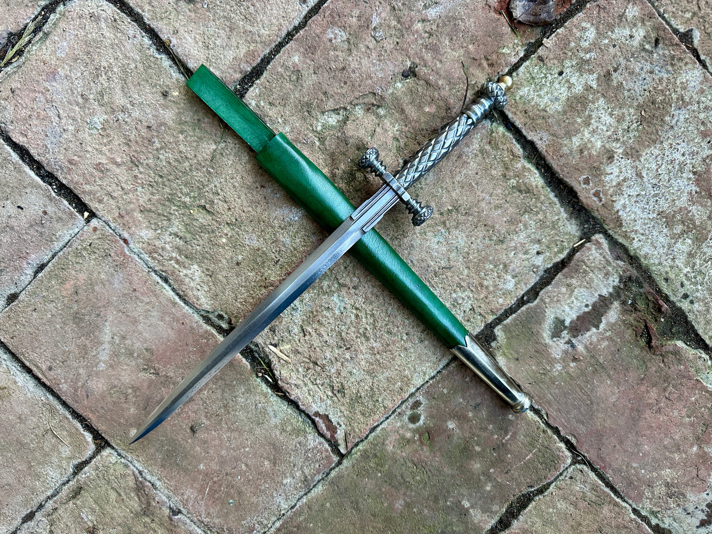 
                  
                    Stibbert Stiletto with a green scabbard
                  
                