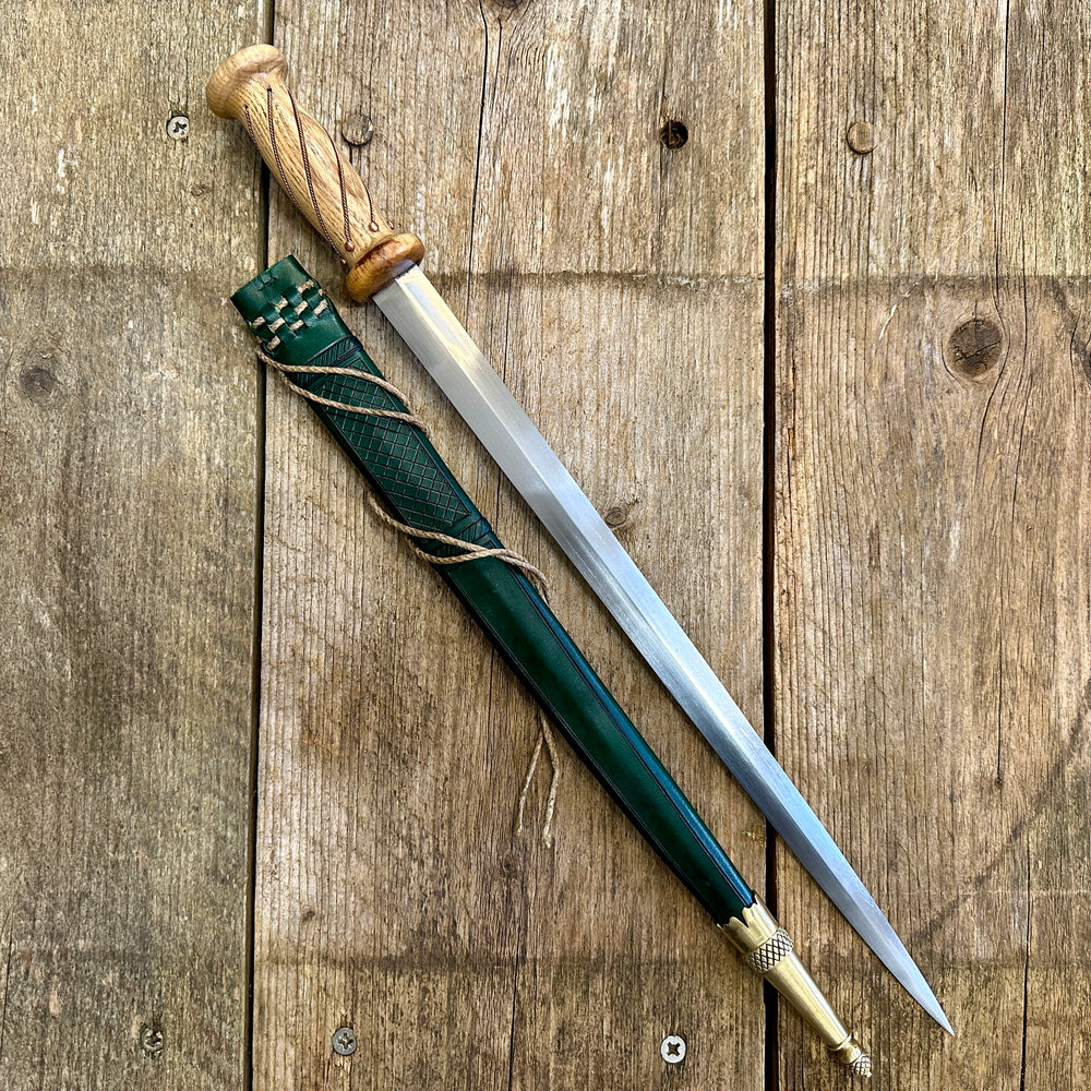 
                  
                    soldiers rondel with a green sheath
                  
                