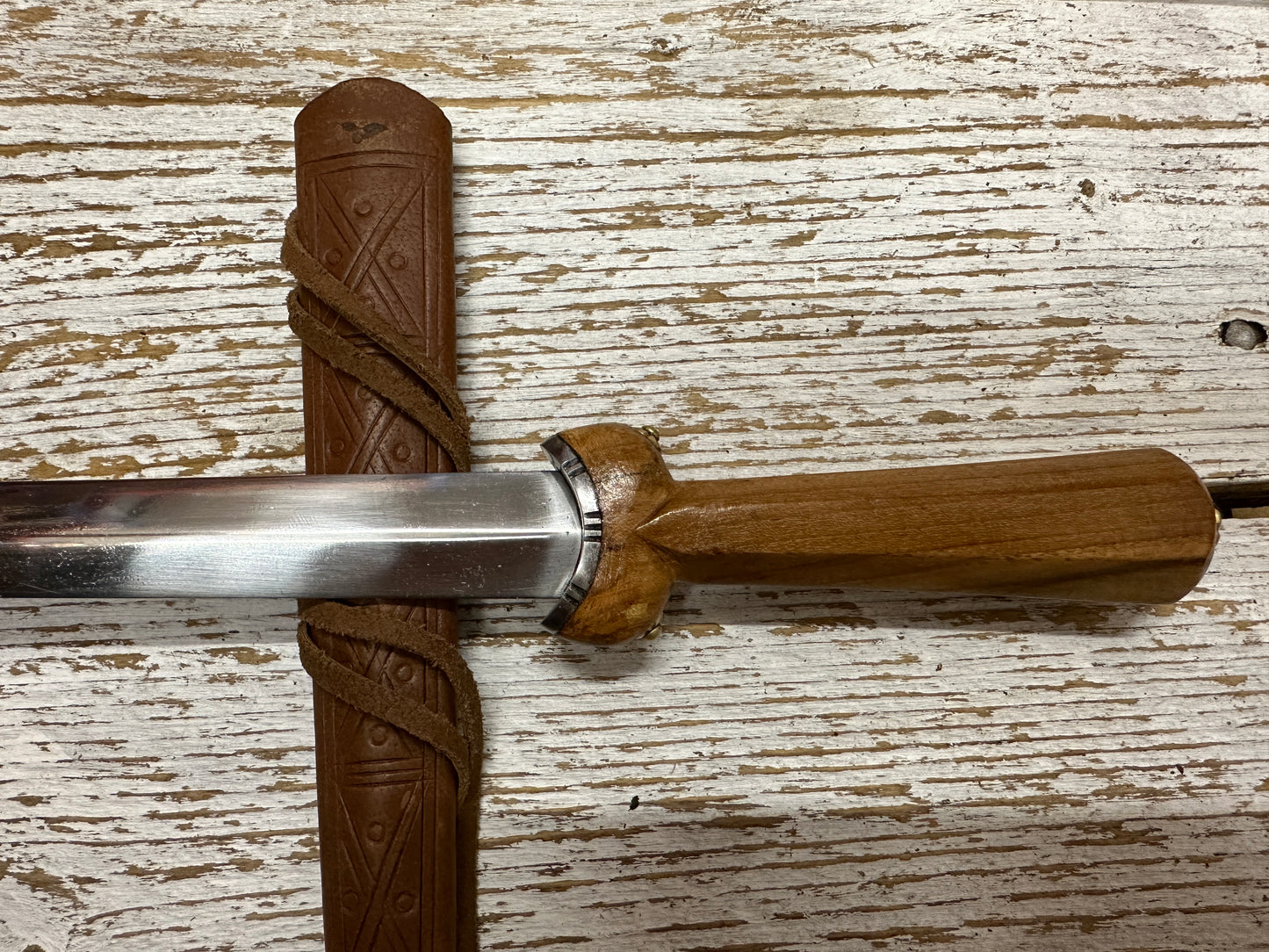 
                  
                    Dudgeon Dagger with brown scabbard
                  
                