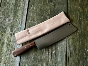 
                  
                    Tod Cutler straight sided cleaver with sheath
                  
                