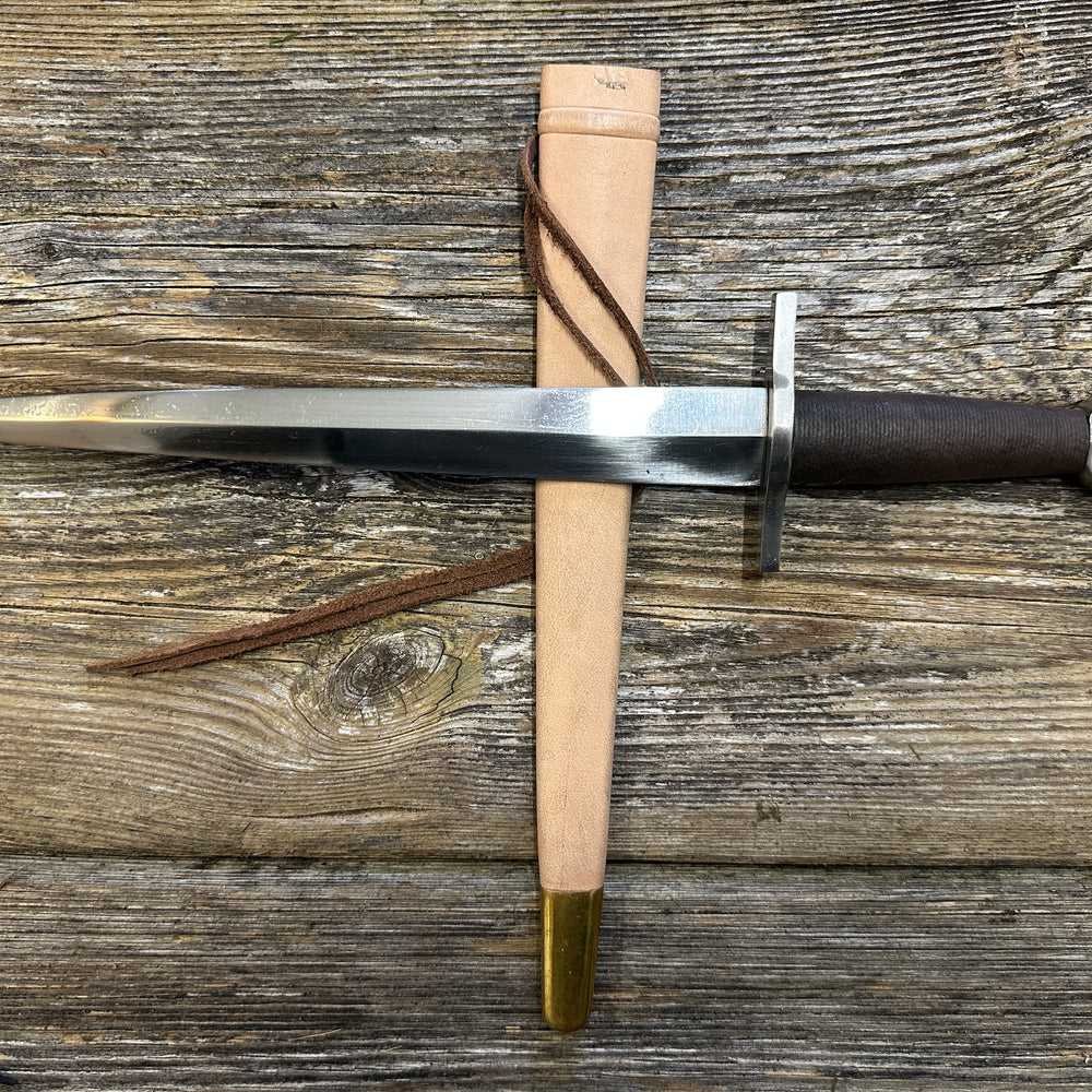 
                  
                    12-17thC Quillon Dagger with a natural scabbard

                  
                