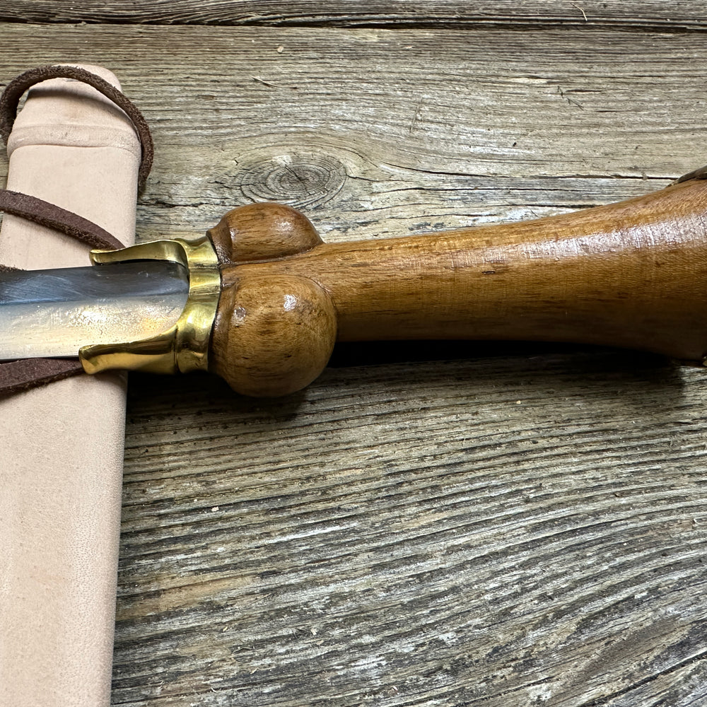 
                  
                    Mid status bollock dagger with a natural scabbard
                  
                