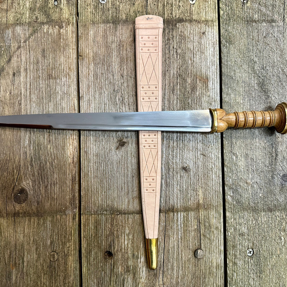 
                  
                    Tod Cutler Scottish Dirk with natural scabbard
                  
                