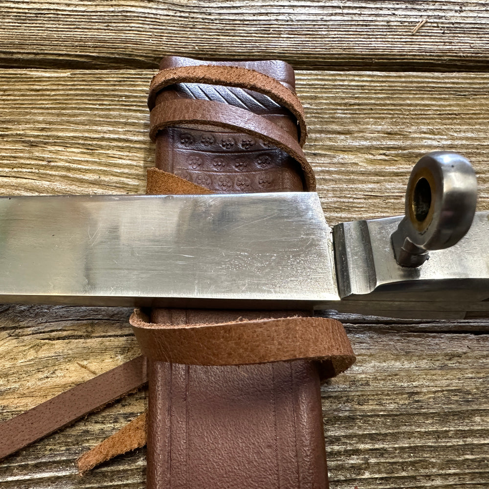 
                  
                    Rugger Bauernwehr with brown scabbard. 
                  
                