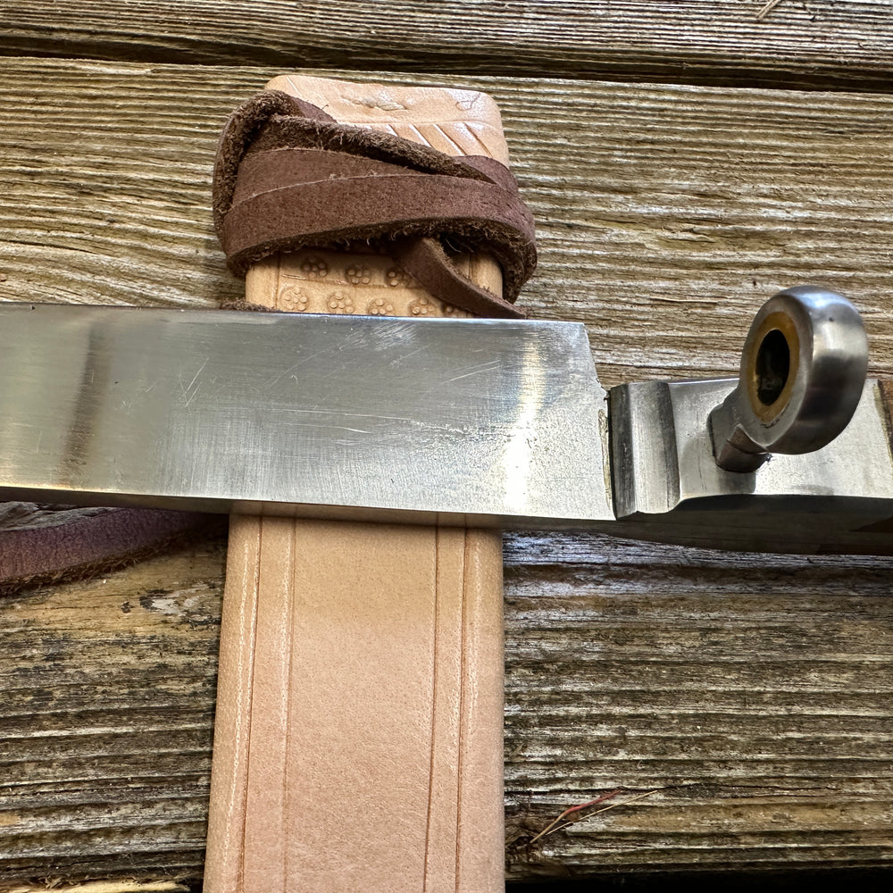 
                  
                    Rugger Bauernwehr with natural scabbard. 
                  
                