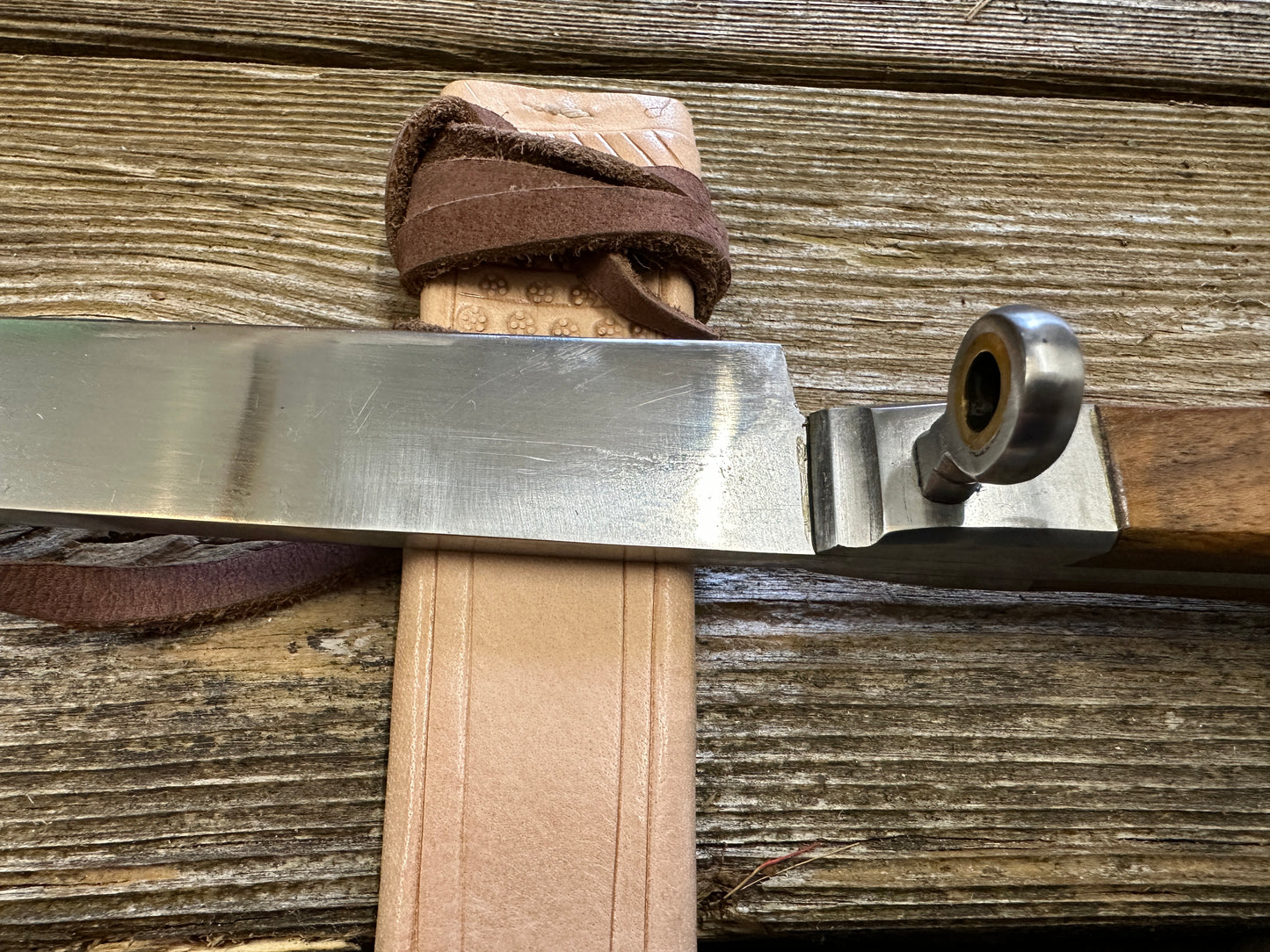 
                  
                    Rugger Bauernwehr with natural scabbard. 
                  
                