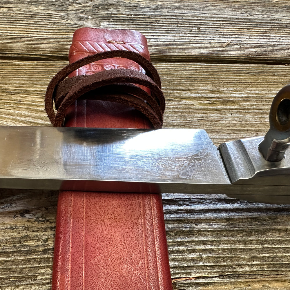 
                  
                    Rugger Bauernwehr with red scabbard.
                  
                