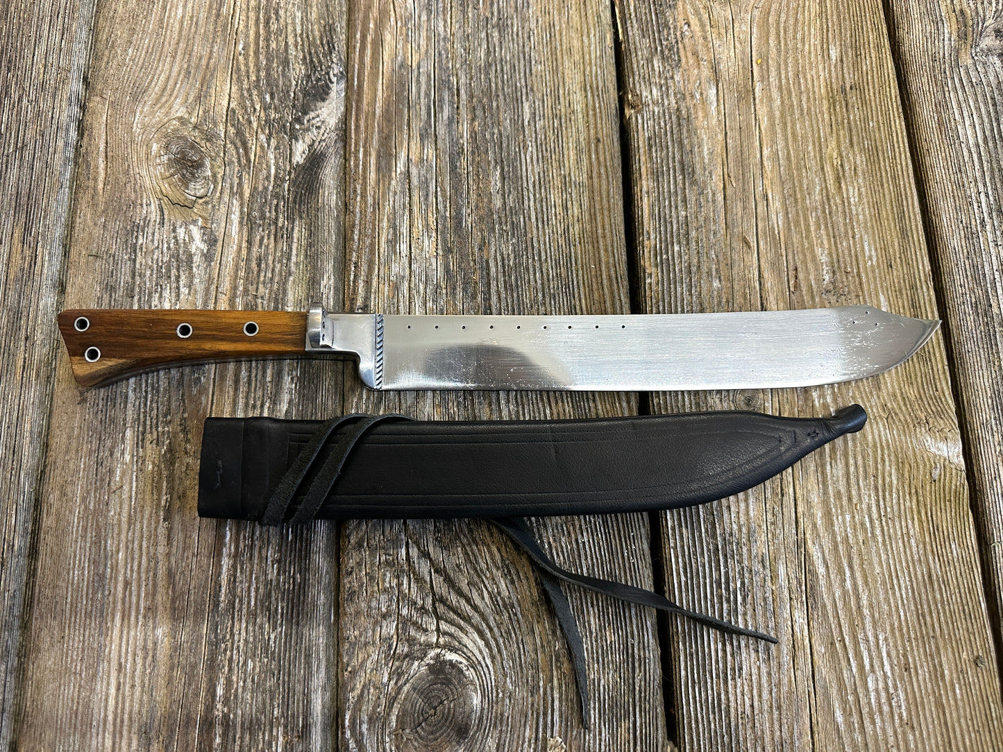 
                  
                    Medieval Bauernwehr 14th-16thC with a black scabbard

                  
                