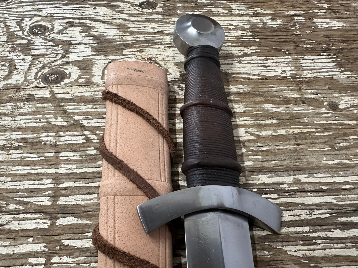 
                  
                    14thC Quillon Dagger with a natural scabbard
                  
                