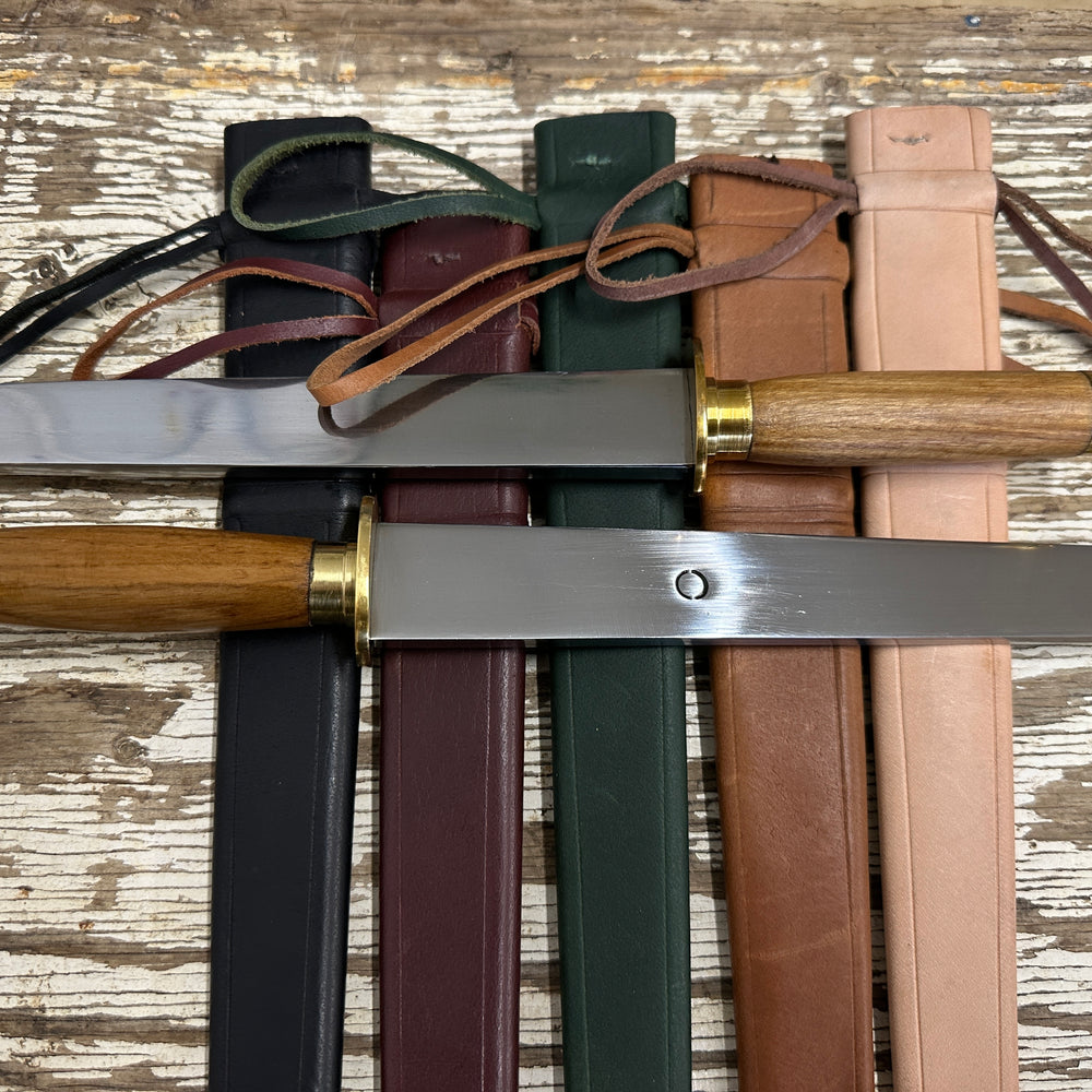 Irish Scian on a mixture of scabbards