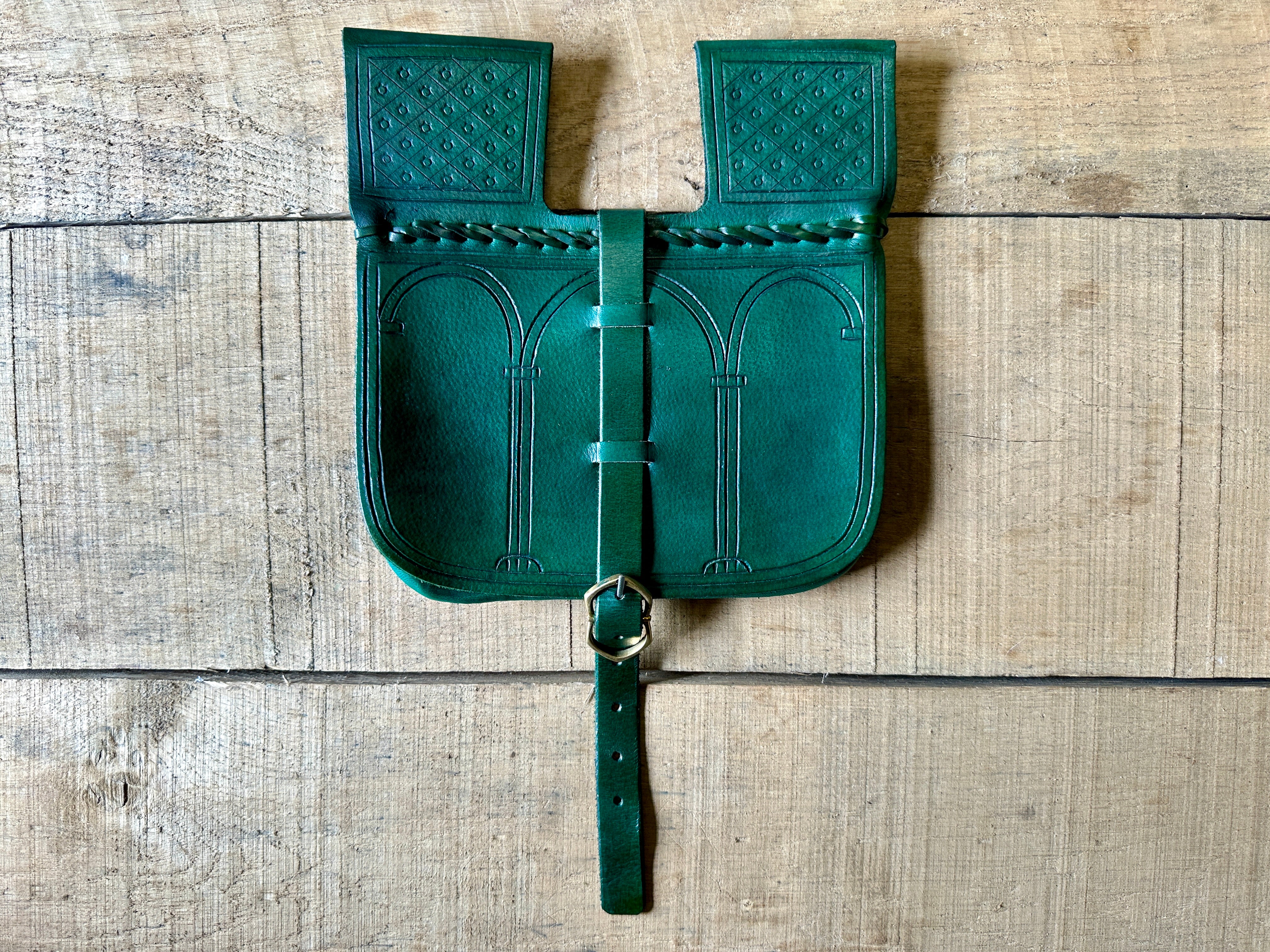 Leather Belt Pouch deals (Green)