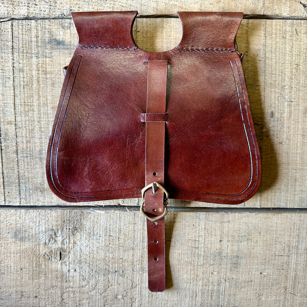 
                  
                    Simple Bollock Pouch 14th-16thC brown
                  
                