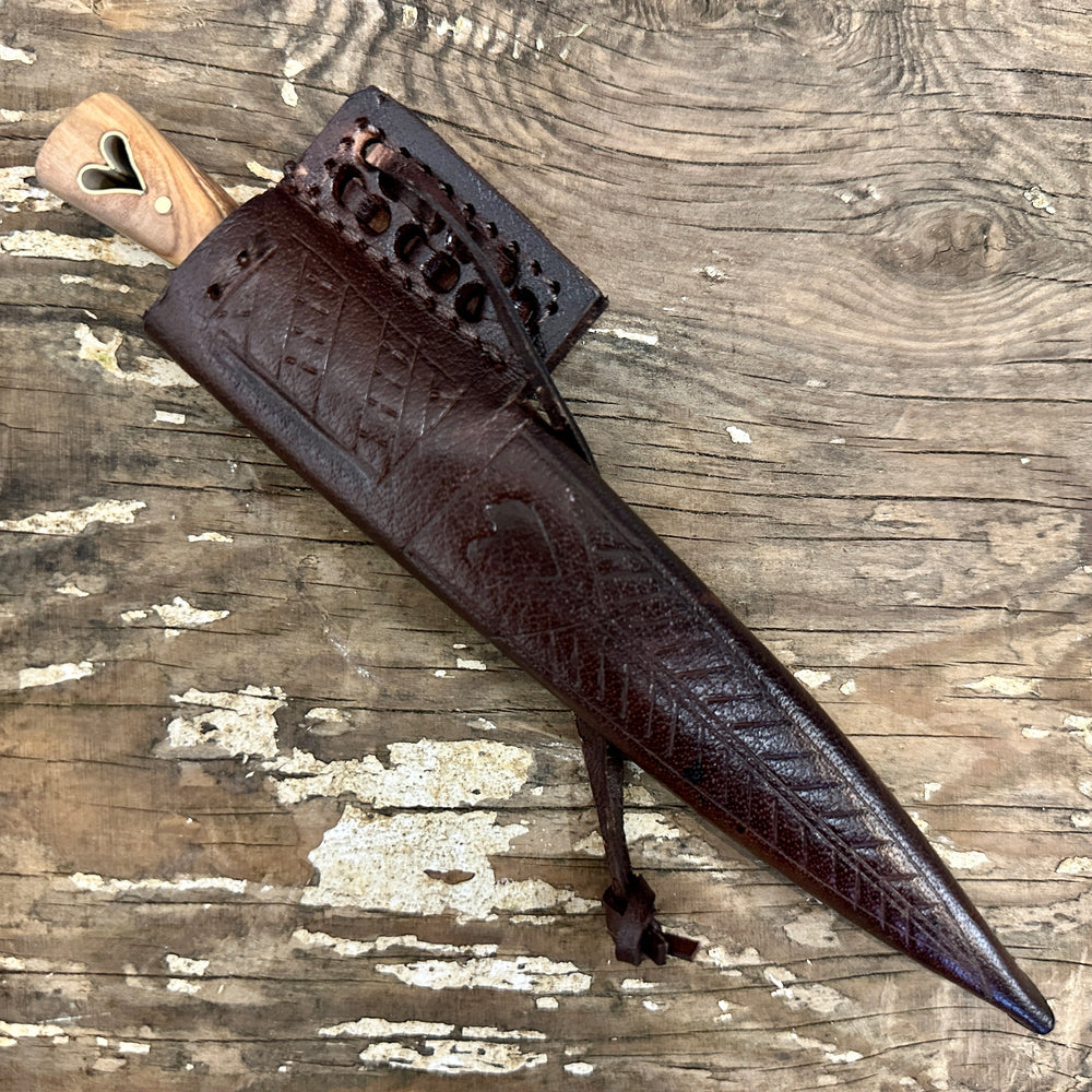 
                  
                    Heart Medieval Eating Knife in Olive Wood 14-15th Century
                  
                