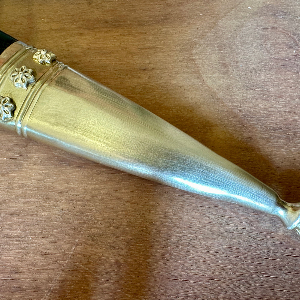 
                  
                    German War Sword. Close up of chape
                  
                