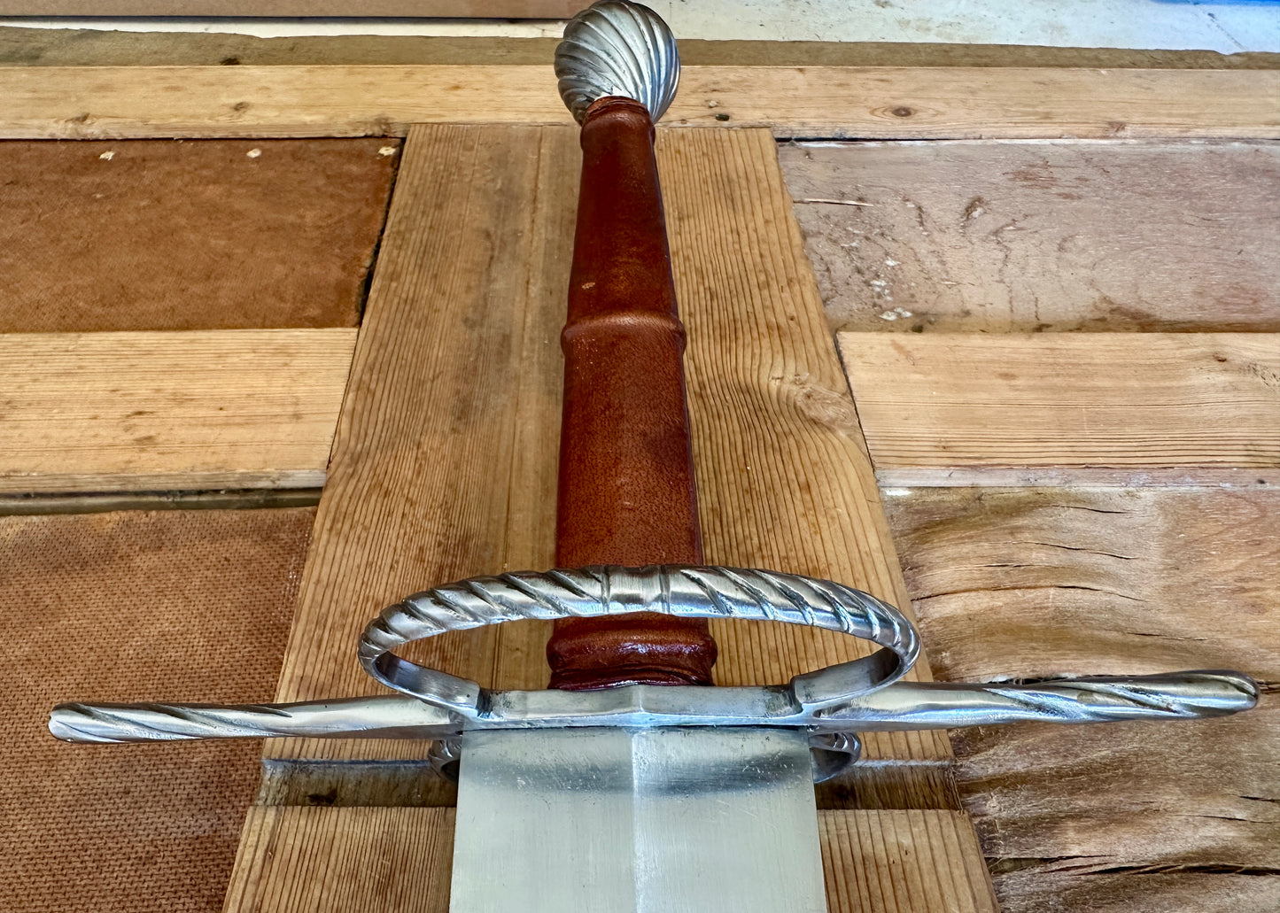 
                  
                    Close up of cross guard
                  
                