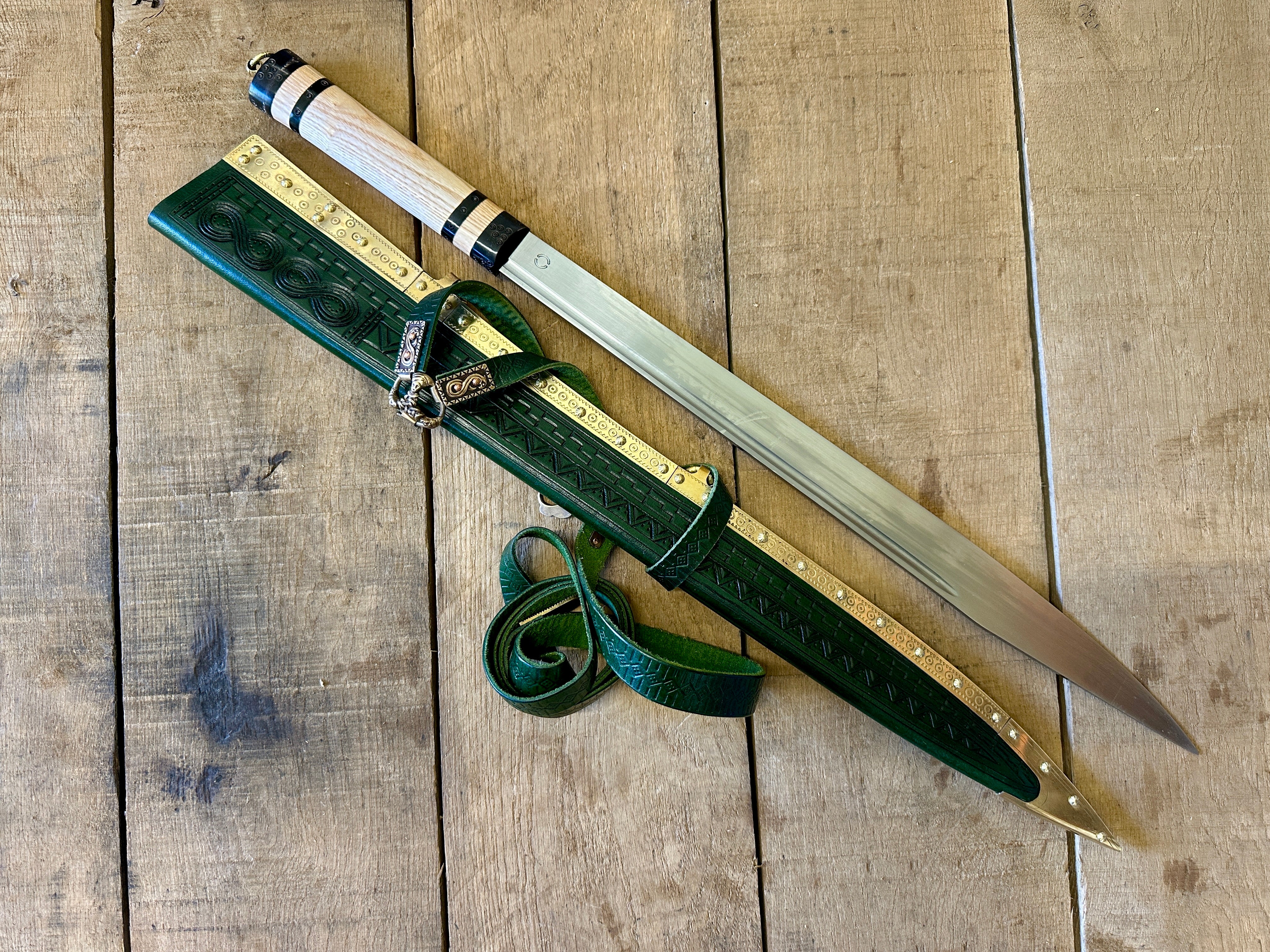 Anglo Saxon/Viking Decorated Sword Seax - Tod Cutler