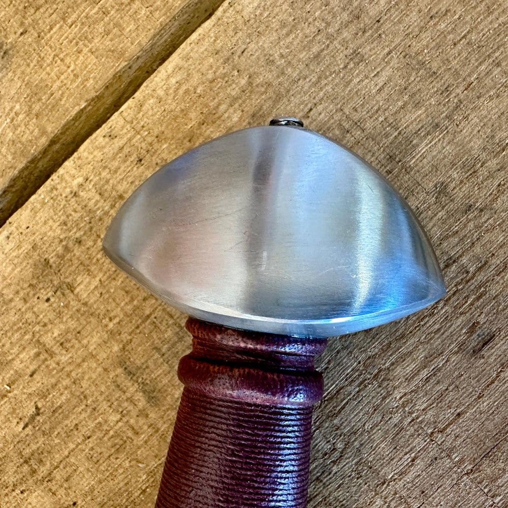 
                  
                    Viking Norman Brazil Nut Sword pommel close up
                  
                