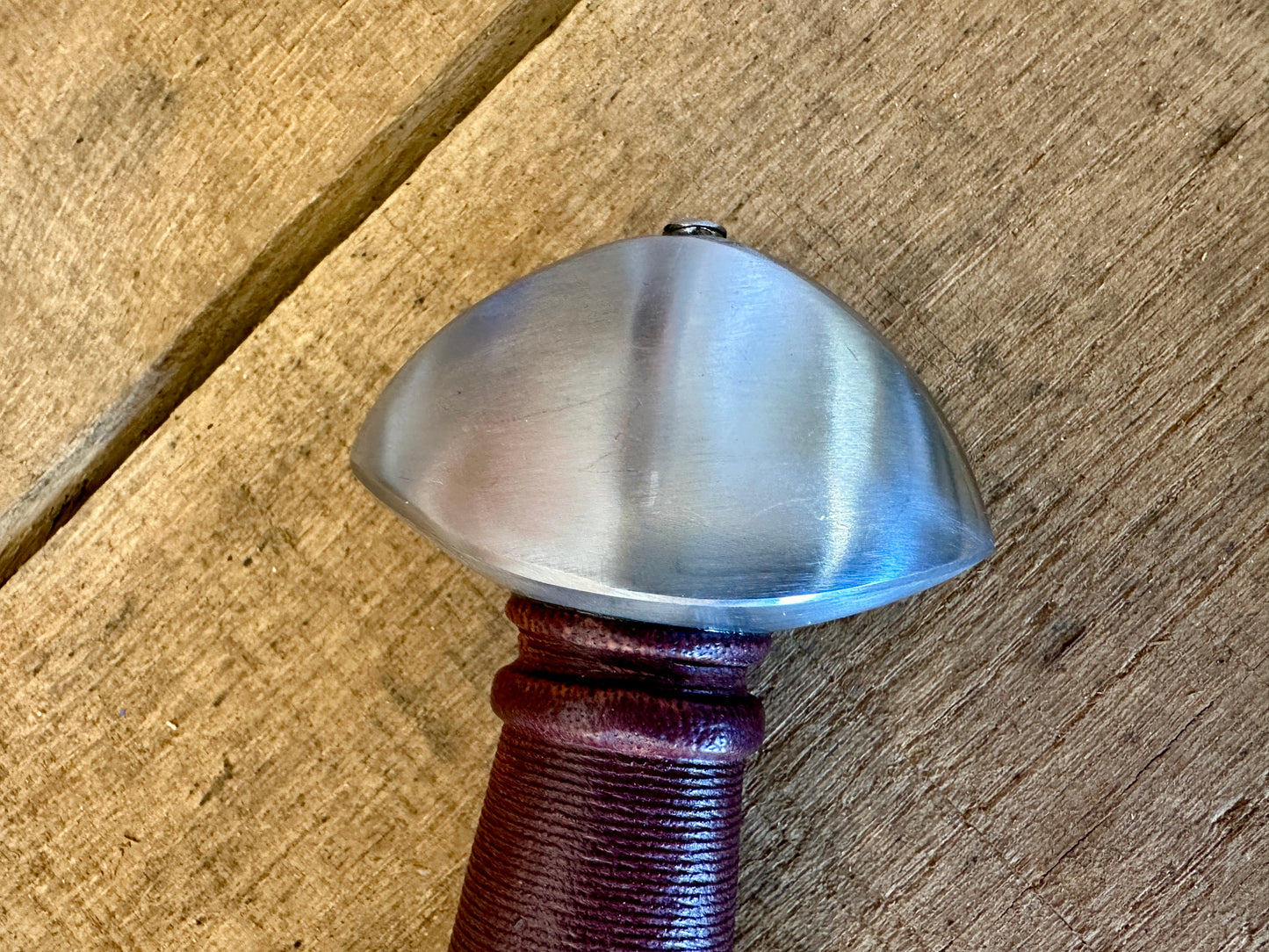 
                  
                    Viking Norman Brazil Nut Sword pommel close up
                  
                