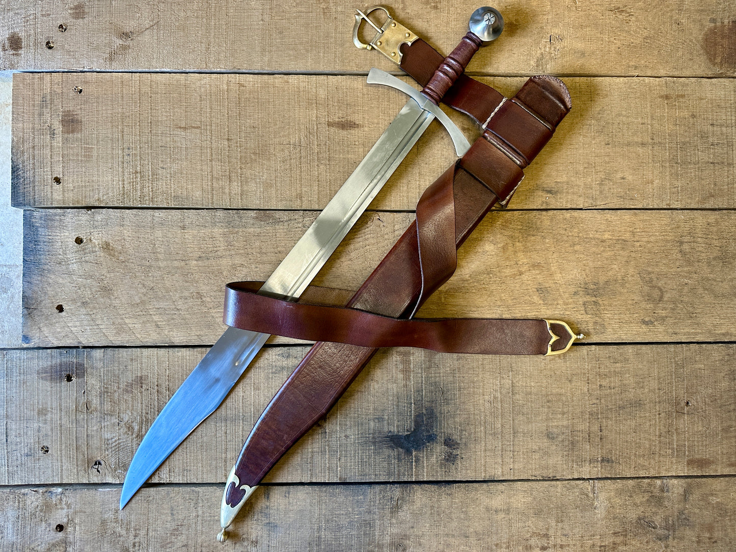 
                  
                    Clip Point Falchion Medieval Sword - 14th Century
                  
                