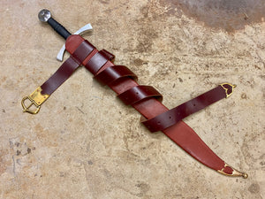 
                  
                    Clip Point Falchion Medieval Sword - 14th Century (TCS3)
                  
                
