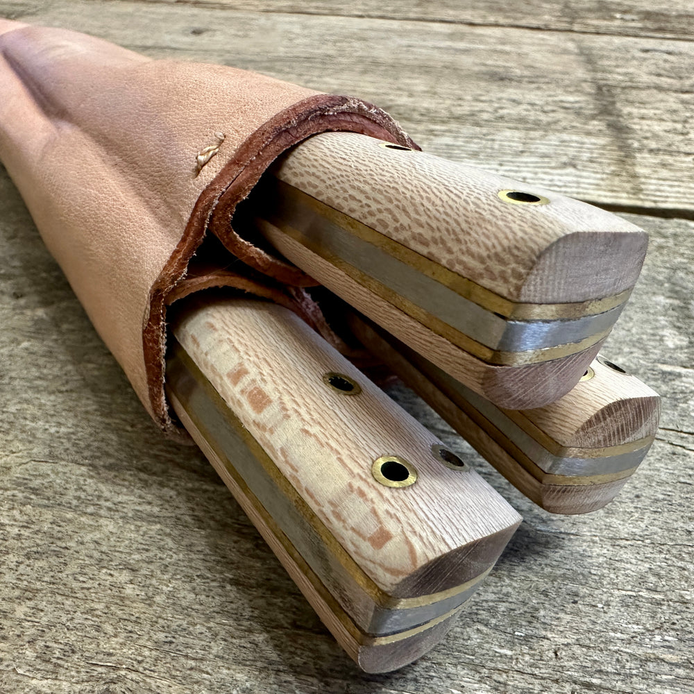 
                  
                    set of three cooks knives view from top
                  
                