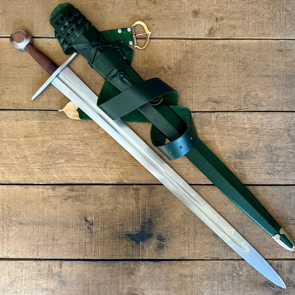 
                  
                    Type 13 Arming Sword with a green scabbard
                  
                