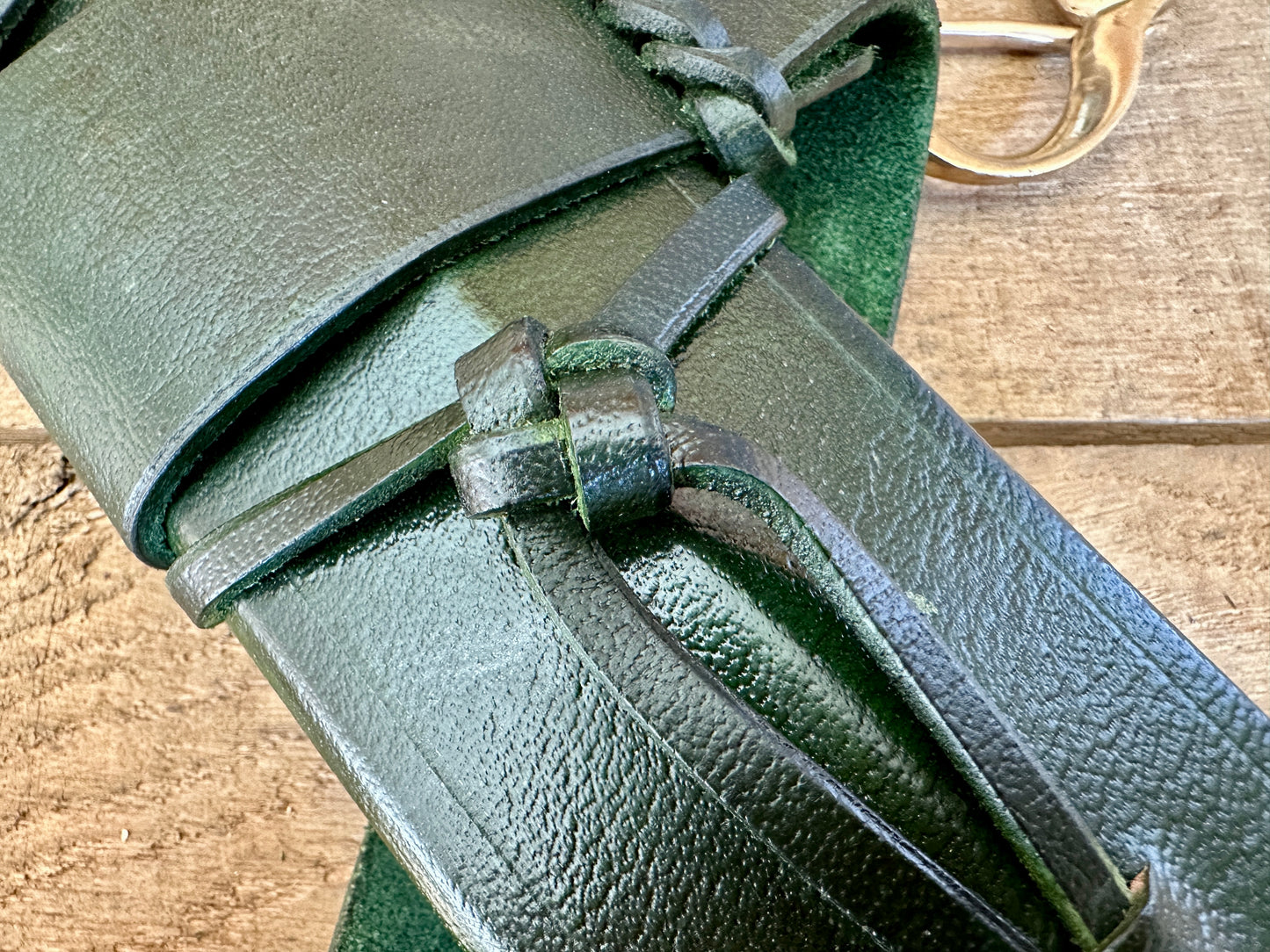 
                  
                    Type 13 Arming Sword scabbard, close up of knot
                  
                