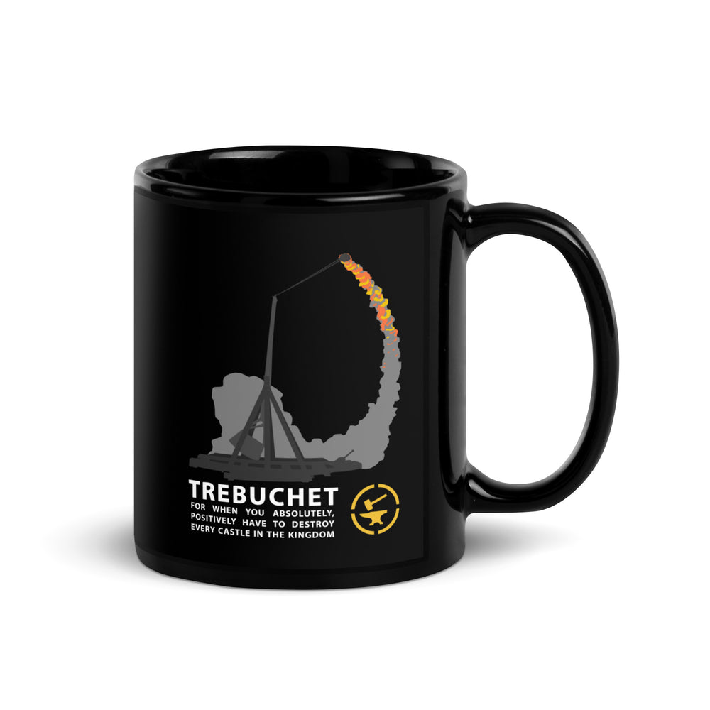 Trebuchet - Tod's Workshop Mug - Black Glossy