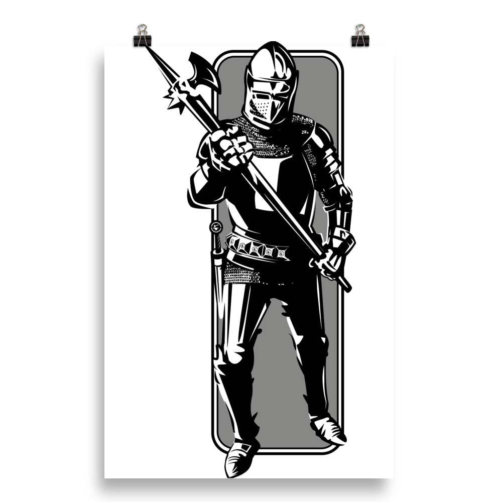 Running Knight Target - Tod Cutler poster