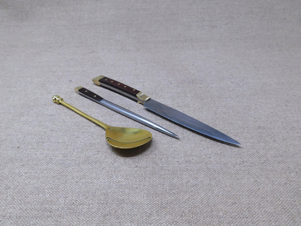 
                  
                    15thC medieval knife and pricker eating set reenactment living history LARP
                  
                